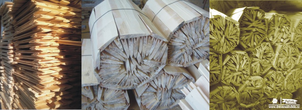 Řehák dřevěné šindele - ručně štípaný a strouhaný dřevěný šindel s perodrážkou